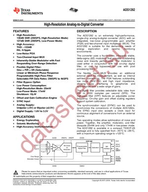 ADS1282IPWR datasheet  